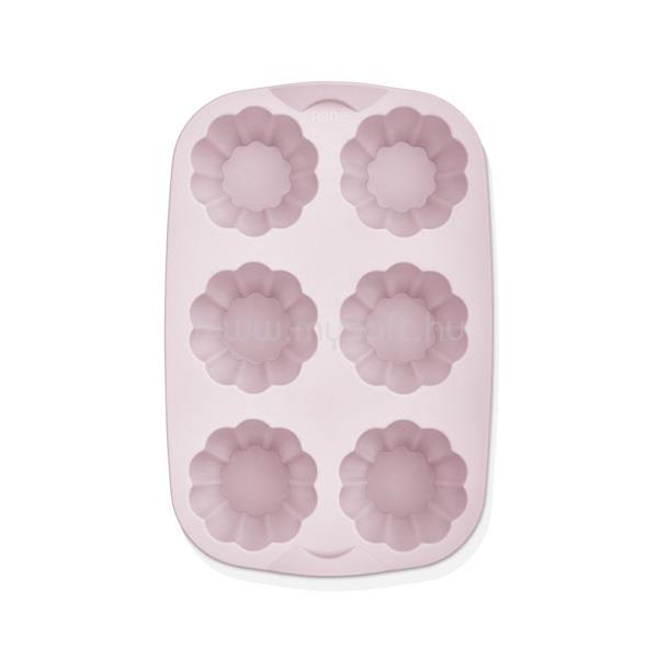HANE IRIS MIX szilikon muffin sütőforma 6 darabhoz, szürke, fekete vagy piros színű SL-3207
