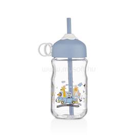 HANE IRIS Petite üveg italos palack szívószállal 370ml, piros vagy kék színben HN-1751 HN-1751 small