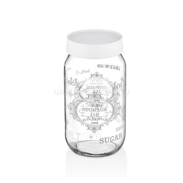 HANE IRIS Retro üveg fűszertartó 1.000ml, fehér színű HN-1411