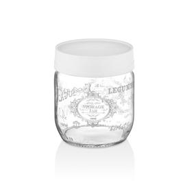 HANE IRIS Retro üveg fűszertartó 425ml, fehér színű HN-1409 HN-1409 small