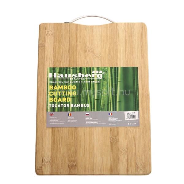HAUSBERG HB-H 617 bambusz fa vágódeszka 36 x 26 cm