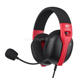 HAVIT Fuxi-H5d vezetékes gamer headset (fekete-piros) Fuxi-H5d_black_red small
