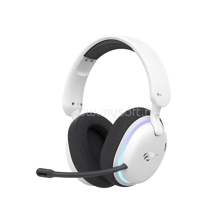 HAVIT Fuxi-H7 Premium Virtual 7.1 vezeték nélküli gamer headset (fehér)