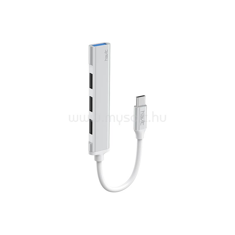 HAVIT HB41 USB-Type C Hub (ezüst)