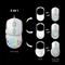 HAVIT MS965 3 in 1 RGB gamer vezetékes egér (fehér) MS965 small