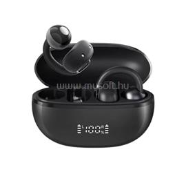 HAYLOU OW03 bluetooth fülhallgató SZTEREO (v5.3, TWS, fülre csíptethető, mikrofon, IPX5 + töltőtok) FEKETE OW03B small