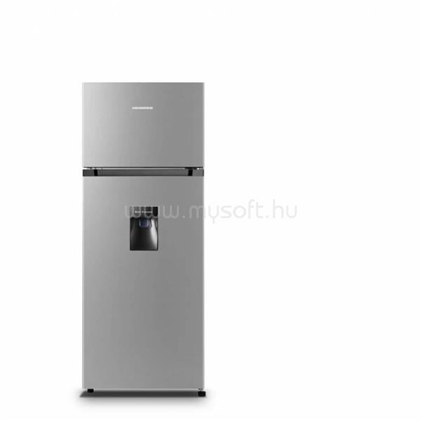 HEINNER HF-HS205SWDE felülfagyasztós hűtőszekrény, hűtő:169L, fagyasztó:41L, Inox