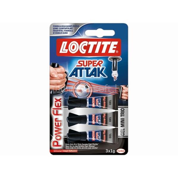 HENKEL Loctite Minitrio Power Flex 3x1g gél pillanatragasztó