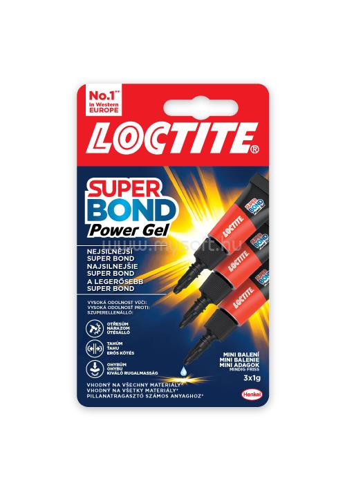 HENKEL Loctite Super Bond Power Gél Mini Trio 3x1g pillanatragasztó