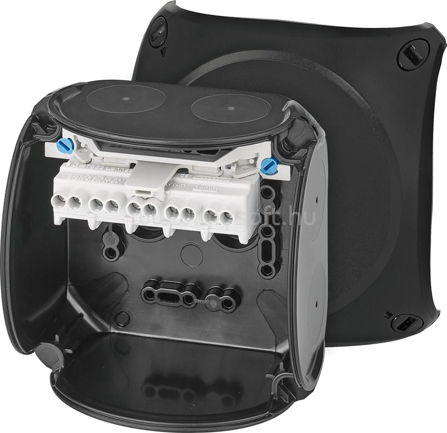 HENSEL KX 0404 C 18,4A/690V 5x2x4mm2-kapocs UV-álló 104mm x 104mm x 70mm IP66 KX 0404 C robbanásbiztos kötődoboz