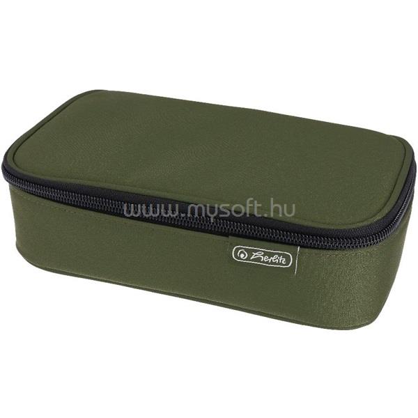 HERLITZ beatBox Olive  1-klapnis, 1 cipzáras zsebbel tolltartó