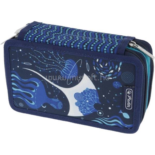 HERLITZ Deep Ocean 3 emeletes 31 részes töltött  tolltartó
