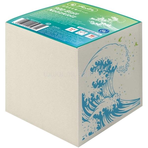 HERLITZ GREENline Hullám 9x9x9cm ragasztott kockablokk