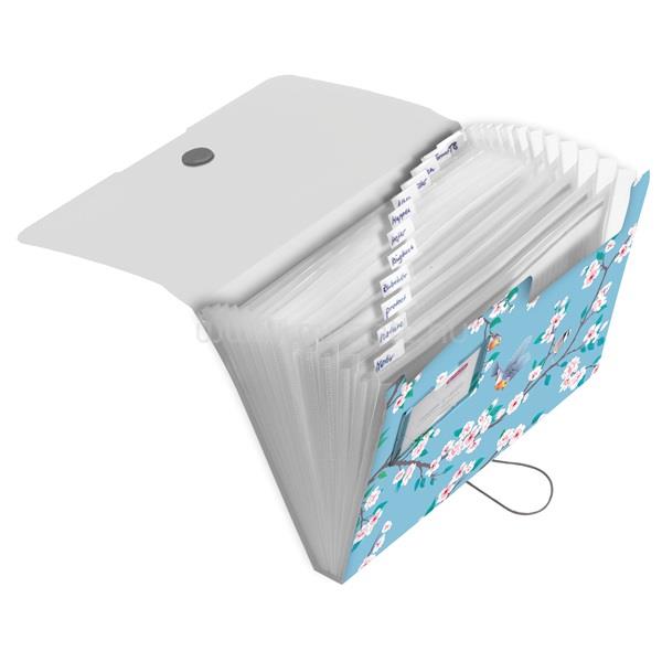 HERLITZ Ladylike Birds Easy Orga A4 PP rekeszes mappa
