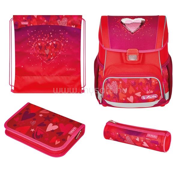 HERLITZ Loop Plus Sweet Hearts 4 részes iskolatáska