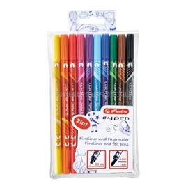 HERLITZ my.pen kétvégű 10db-os vegyes színű filctoll készlet HERLITZ_11367232 small