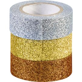 HEYDA Gold-Silver 3 db glitteres ragasztószalag HEYDA_203584374 small