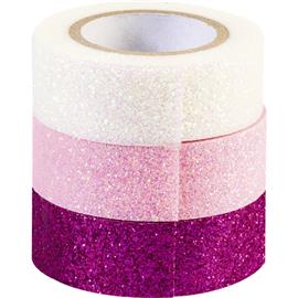 HEYDA Pink 3 db glitteres ragasztószalag HEYDA_203584375 small