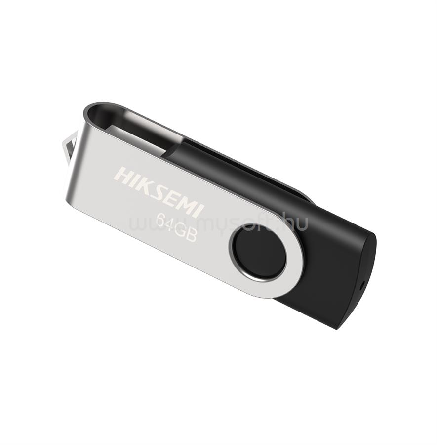 HIKSEMI ROTARY M200S USB3.0 64GB pendrive (ezüst-fekete)