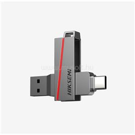 HIKSEMI Dual Slim USB3.2 Type-C 256GB  pendrive (ezüst) HS-USB-E307C(STD)/256G/U3/NEWSEMI/WW small