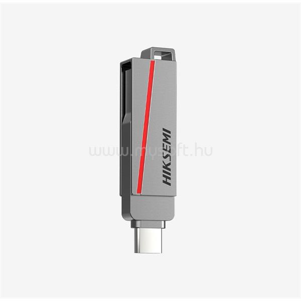 HIKSEMI Dual Slim USB3.2 Type-C 64GB pendrive (ezüst)
