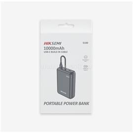 HIKSEMI Hikvision Akkubank - 10000mAh S100 PowerBank (2db Type-C, Beépített kábel, Output 20W max.) Szürke HS-PB-S100(STD)/10000MAH/GREY/CABLE small