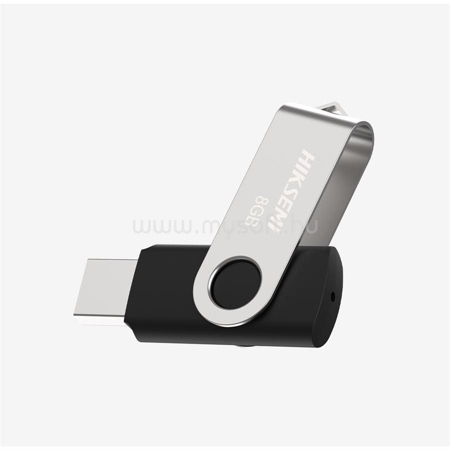 HIKSEMI M200S Rotary U3 USB 3.0 16GB pendrive (szürke-fekete)