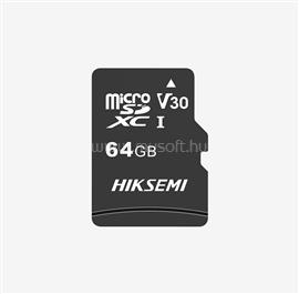 HIKSEMI NEO MicroSDXC memóriakártya 64GB, Class10, UHS-I +  SD adapter HS-TF-C1(STD)/64G/NEO/AD/W small