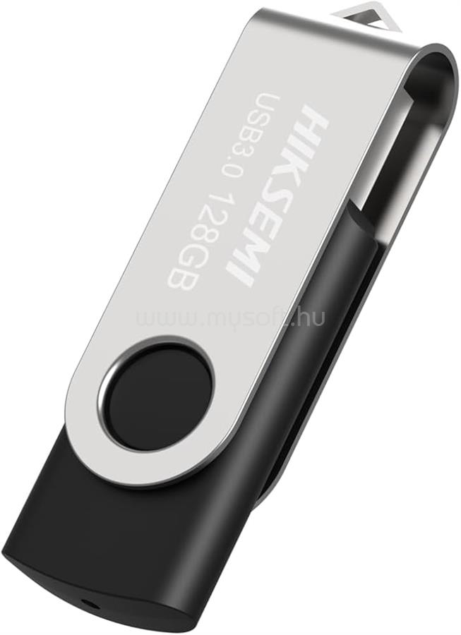 HIKSEMI M200S Rotary U3 USB 3.0 128GB pendrive (szürke-fekete)