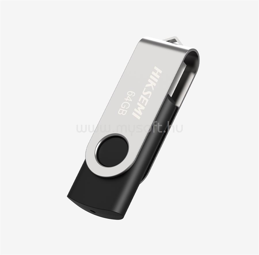 HIKSEMI ROTARY M200S USB2.0 64GB (ezüst-fekete)