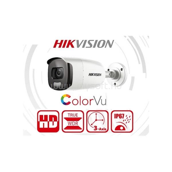 HIKVISION DS-2CE12DFT-F kültéri, 2MP, 3.6mm, fehér led 40m, ColorVu 4in1 HD analóg csőkamera