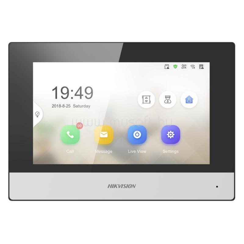 HIKVISION DS-KH6320-TE1 IP kaputelefon (beltéri egység, 7" touch screen, PoE)
