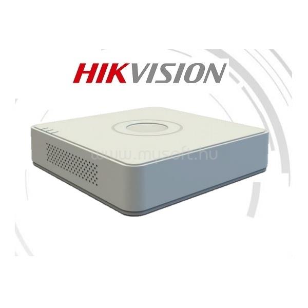 HIKVISION DVR rögzítő - DS-7104HQHI-K1 (4 port, 3MP, 2MP/60fps, H265+, 1x Sata, Audio, 1x IP kamera)