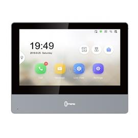 HIKVISION IP kaputelefon - DS-KH8350-TE1 (beltéri egység, 7" touch screen, PoE, szürke) DS-KH8350-TE1 small