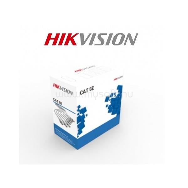 HIKVISION Kábel - DS-1LN5E-E/E (UTP fali kábel, Cat5e, PVC, oxigénmentes réz, szürke, 305m)