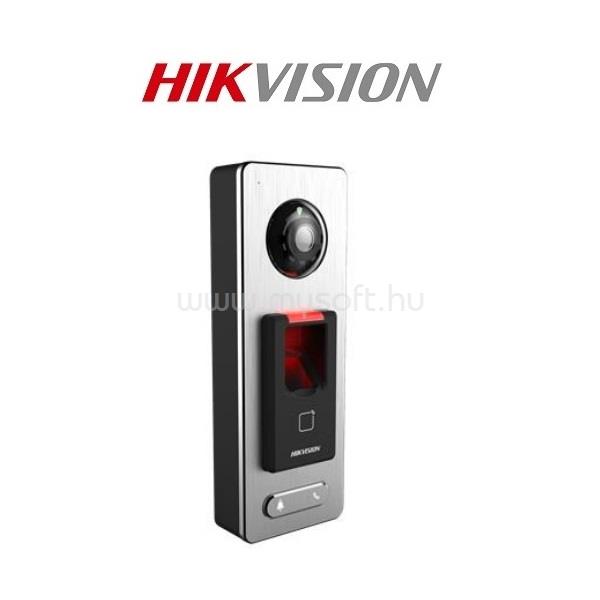 HIKVISION Kamerás beléptető terminál - DS-K1T501SF (Mifare13.56Mhz, kártya/ujjlenyomat, RJ45/RS485/WG26/WG34, IP65, I/O)