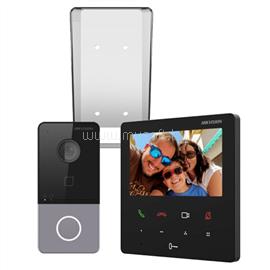 HIKVISION kaputelefon szett - DS-KIS606-P (IP szett, 2MP kültéri + 4,3" beltéri, WiFi, PoE, IP65) DS-KIS606-P small