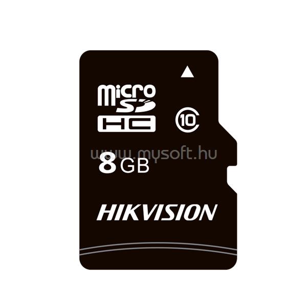 HIKVISION Hikvision MicroSD kártya - 8GB microSDHCT, Class 10 and UHS-I, TLC (R/W Speed 90/12 MB/s)
