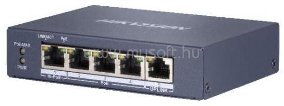 HIKVISION Switch PoE - DS-3E0505HP-E (5 port 1000Mbps, 60W, L2)