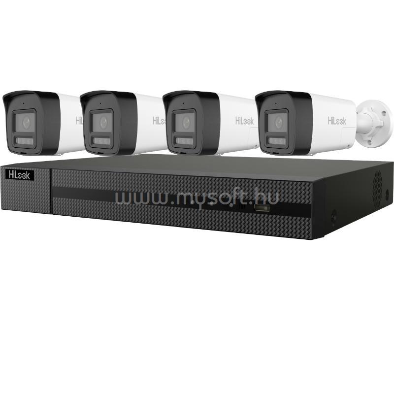 HILOOK DS-J142I(STD)/IK28P-460B IP kamera szett, 4x6MP csőkamerával, beépített 2TB HDD-vel