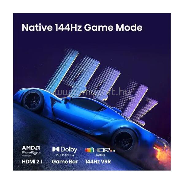 HISENSE 55E7S PRO 55"139cm 4K UHD 144Hz Smart Hi-QLED TV, 3840x2160, 4xHDMI/2xUSB/RJ45/Wifi