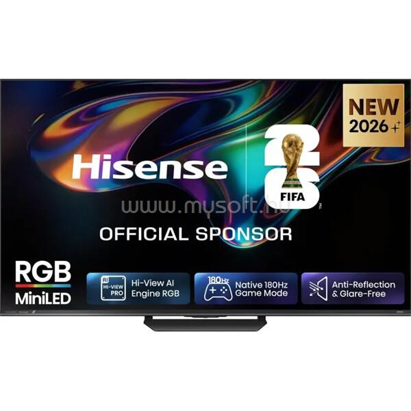HISENSE 85UR8S 85"/215cm 4K 180Hz Smart RGB MiniLED TV, 3840x2160, 4xHDMI/2xUSB/RJ45/WIFI