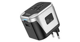 HOCO AC5 World utazó univerzális adapter töltő 2x USB-A (UK/EU/US/AUS) 12W HOCO_HC778284 small