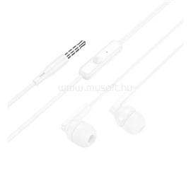 HOCO BRIGHT fülhallgató SZTEREO 3.5mm jack, felvevő gomb, FEHÉR HOCO_M121_WHITE small