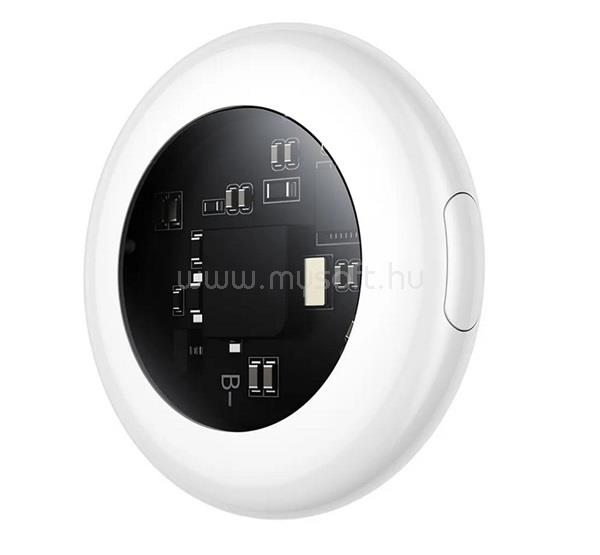 HOCO iPhone Duo / 18 Pro / 17e HOCO E91B bluetooth nyomkövető kulcstartóra, iOS kompatibilis, FEHÉR