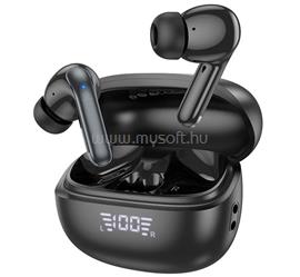HOCO EQ5 bluetooth fülhallgató SZTEREO v5.3, LED kijelző + töltőtok, FEKETE HOCO_EQ5_B small