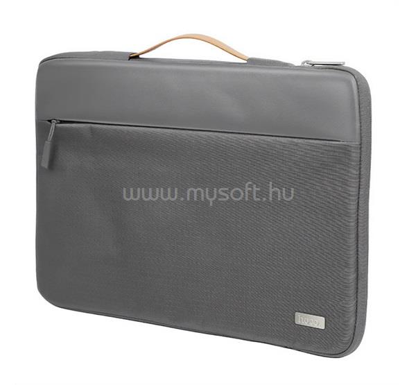 HOCO GT7 tok fekvő, bőr hatású LAPTOP/NOTEBOOK/TABLET univerzális, 16" méret, SÖTÉTSZÜRKE