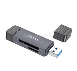 HOCO HB45 kártyaolvasó USB 3.0/Type-C - SD/MicroSD SÖTÉTSZÜRKE HOCO_HB45_USB3.0_TYPE-C small