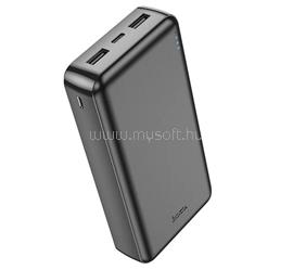 HOCO HOCO J100A vésztöltő 2 USB+Type-C+microUSB aljzat 20000mAh, LED jelzés, FEKETE HOCO_J100A_B small