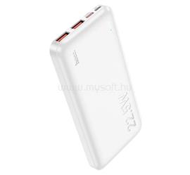 HOCO HOCO J101 vésztöltő 2 USB+Type-C+microUSB aljzat 10000mAh, LED jelzés, FEHÉR HOCO_J101_W small